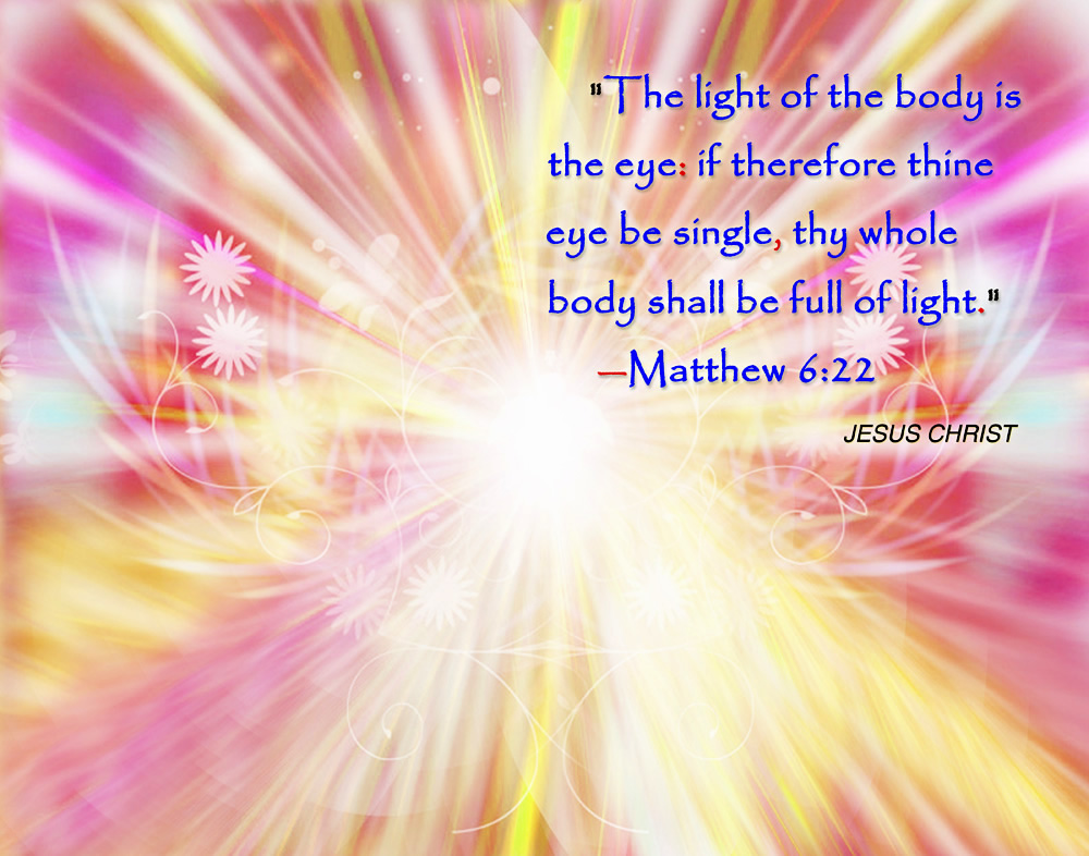 Jesus Christ light of the body wallpaper